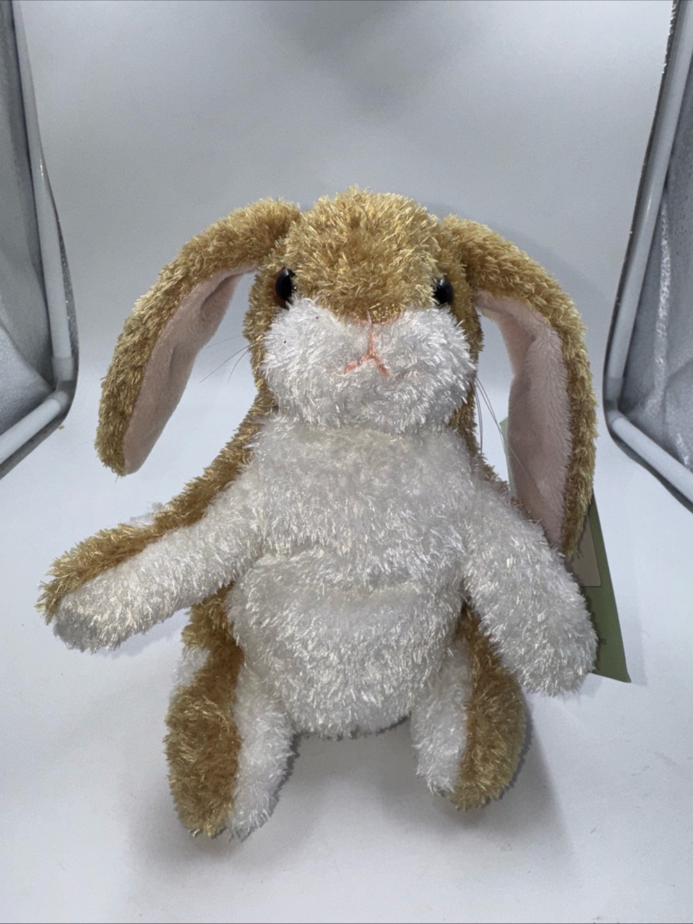 Douglas Velveteen Rabbit White Spots Easter Bunny Plush 6” Stuffed Animal